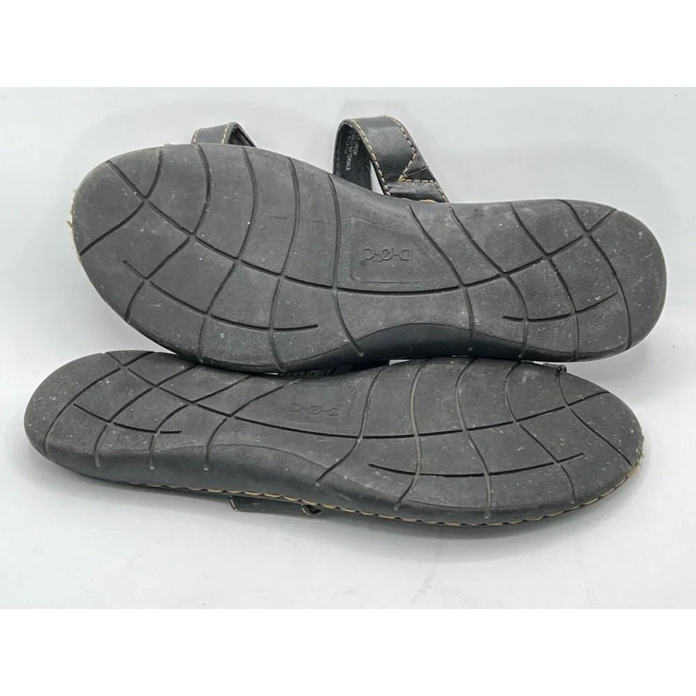 BOC Born Concept Black Thong Flip Flop Faux Leather Sandal Women's Size 10 M - Picture 11 of 11